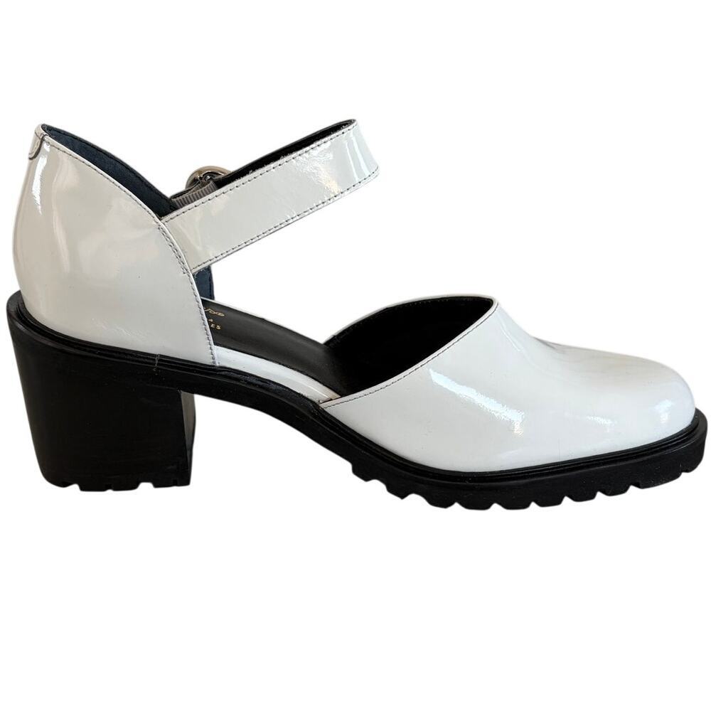Seychelles Lock and Key Mary Jane Heels in White Women's Sz 10
